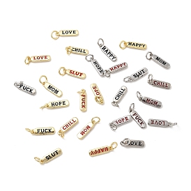 Латунь эмаль прелести, стойки покрытие, овальные со словом, долговечный, без кадмия и без свинца