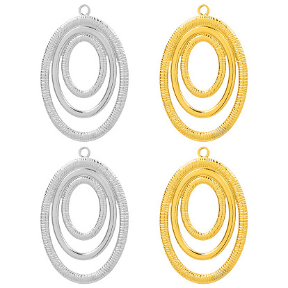 304 подвески из нержавеющей стали, овальный шарм