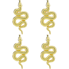 4 шт. задние булавки из сплава для рюкзаков, змея