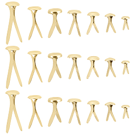 350шт 7 стили железные гвозди, скрапбукинга, Фотоальбом, украшение свадебных принадлежностей, детские куклы, бумажные карточки diy