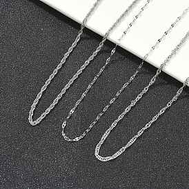 304 из нержавеющей стали цепи ожерелья, не тускнеет