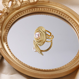 Плоские круглые 304 нержавеющая сталь с пластиковыми перламутровыми манжетными кольцами