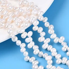 Нити из натурального культивированного пресноводного жемчуга, рис, Топ пробуренной