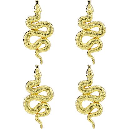 4 шт. задние булавки из сплава для рюкзаков, змея