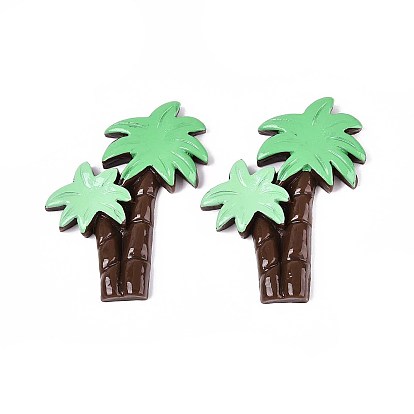 Кабошоны из непрозрачной смолы кокосовой пальмы