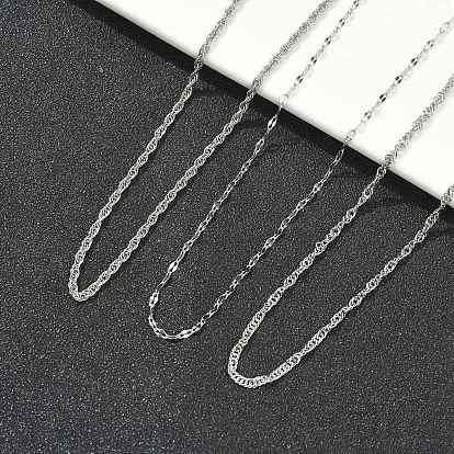 304 из нержавеющей стали цепи ожерелья, не тускнеет