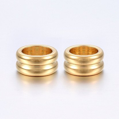 304 бусины из нержавеющей стали, бусины с большим отверстием, колонка