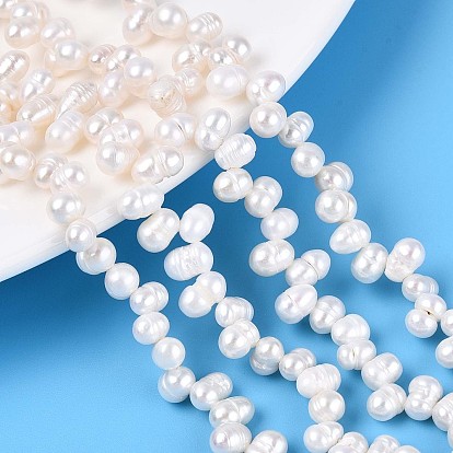 Нити из натурального культивированного пресноводного жемчуга, рис, Топ пробуренной