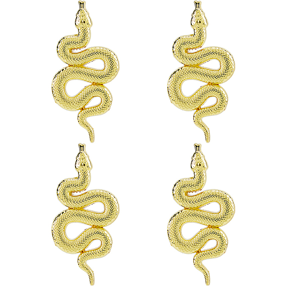 4 шт. задние булавки из сплава для рюкзаков, змея