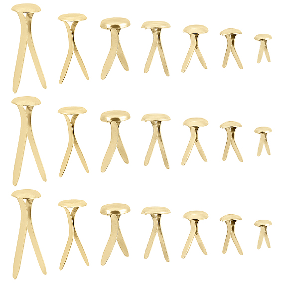 350шт 7 стили железные гвозди, скрапбукинга, Фотоальбом, украшение свадебных принадлежностей, детские куклы, бумажные карточки diy