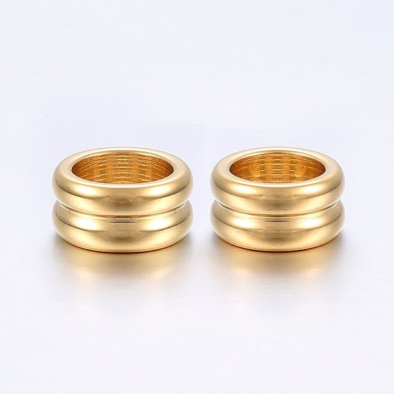 304 бусины из нержавеющей стали, бусины с большим отверстием, колонка