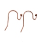 Brass Earring Hooks, Ear Wire, Lead Free and Cadmium Free, 11x22mm