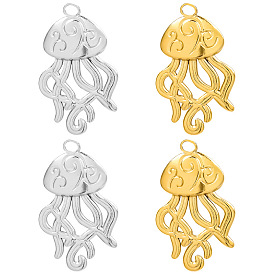 304 Stainless Steel Pendants, Jellyfish Charm