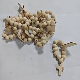 Pendentifs en bois décoratifs, croix