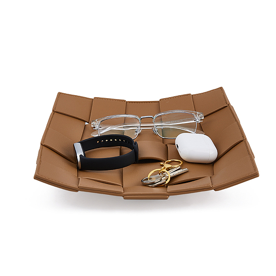 PU Imitation Leather Storage Trays, Square