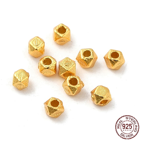 925 шарики стерлингового серебра, граненые, кубические