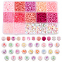 DIY Jewelry Making Bead Sets, including Handmade Polymer Clay Beads, Initial Acrylic & Plastic Beads