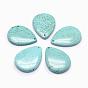 Natural Howlite Big Pendants, Dyed, Drop
