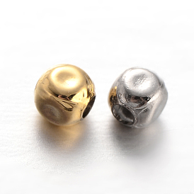 Cube Brass Spacer Beads, 3x2x2mm, Hole: 1mm