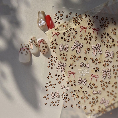 Бант самоклеящиеся наклейки для дизайна ногтей, украшение для украшения ногтей