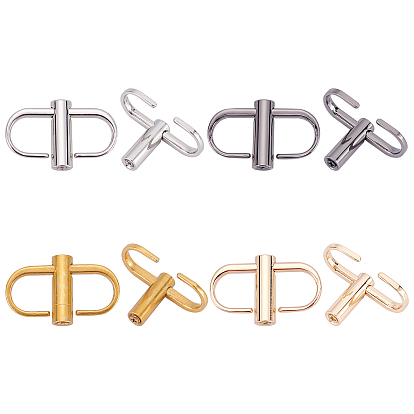8Pcs 4 Colors Zinc Alloy DIY Bags Adjustable Clasps Accessories, Bags Buckle