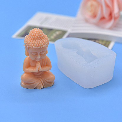 DIY Buddha Figurine Display Silicone Molds, Resin Casting Molds, for UV Resin, Epoxy Resin Craft Making