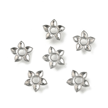 304 из нержавеющей стали разделительные бусины, цветок