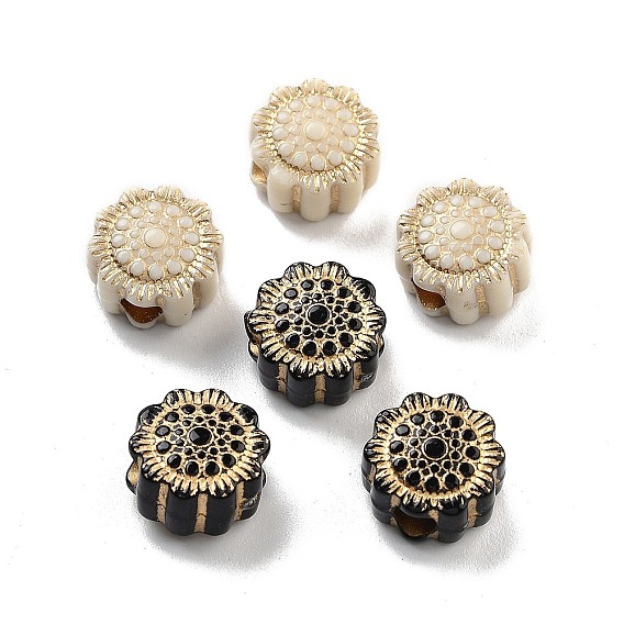 Покрытие акриловыми шариками, золотой металл обвитыми, плоско-круглые