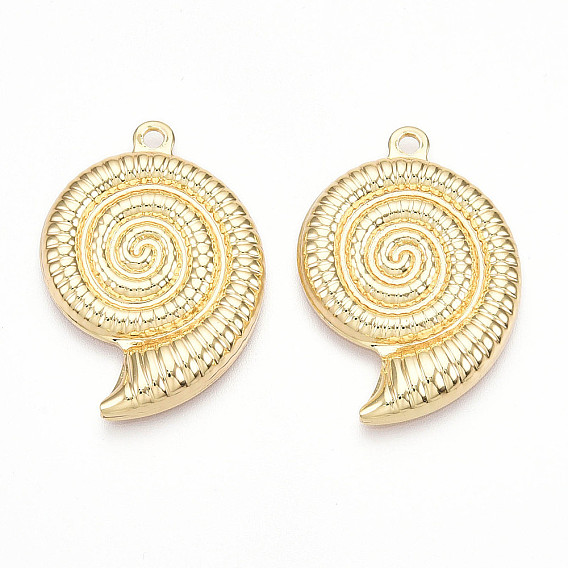 Металлическая подвеска, спиральная форма раковины, без кадмия, без никеля и без свинца