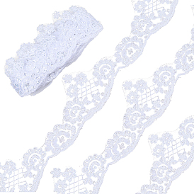 5.2 метров цветочной полиэстеровой кружевной ленты, для шитья, ремесла, украшение свадьбы