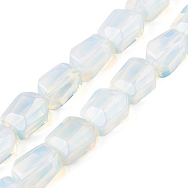 Opalite Beads Strands, Faceted, Nuggets