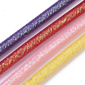 Cable tubular de caucho sintético de pvc, tubo hueco, con polvo del brillo