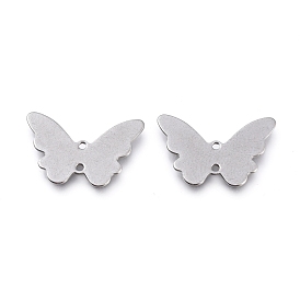 201 Stainless Steel Links Connectors, Laser Cut, Butterfly