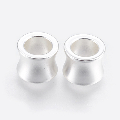304 Stainless Steel Beads, Large Hole Beads, Drum
