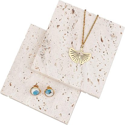 Витрина из натурального камня, прямоугольные, реквизит для фотосъемки ювелирных украшений