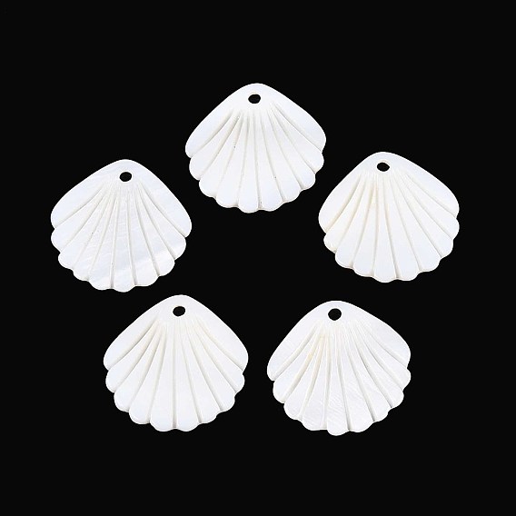 Подвески из резных натуральных пресноводных ракушек, подвески в форме ракушек