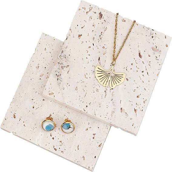 Витрина из натурального камня, прямоугольные, реквизит для фотосъемки ювелирных украшений