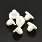 Plastic Clip on Earring Pads, 7x5mm, Hole: 1mm