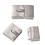 304 Stainless Steel Bayonet Clasps, Rectangle