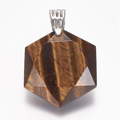 Gemstone Pendants, Faceted, Hexagram
