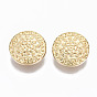 Brass Shank Buttons, Nickel Free, Flat Round