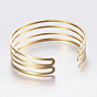Hollow Ion Plating(IP) 304 Stainless Steel Wide Band Cuff Bangles