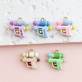 Подвески из эмали и сплава, брелоки для водяных пистолетов, золотые