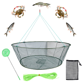 1 нейлоновые рыболовные сети, с ручкой из нержавеющей стали, 1 нейлоновые рыболовные сети, 10м акриловые волоконные шнуры, 1 шт. полиэстерные фильтровальные мешки