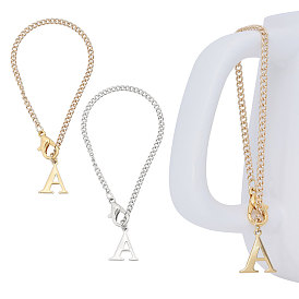 304 подвеска из нержавеющей стали с подвеской в виде буквы А, с железной цепью, Сплав застежками