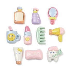 Непрозрачные кабошоны из смолы, средства личной гигиены, разнообразные