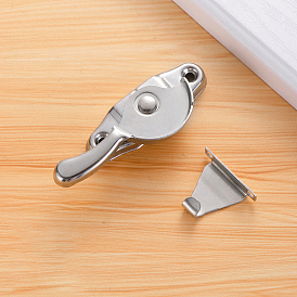 Stainless Steel Sliding Window Sash Lock and Keeper, Spring Cam Action, Crescent-Type