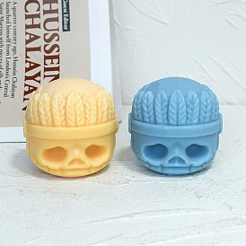 3D Хэллоуин вождь череп сделай сам пищевые силиконовые формы для свечей, формы для ароматерапевтических свечей, формы для изготовления ароматических свечей
