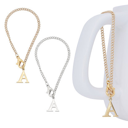 304 подвеска из нержавеющей стали с подвеской в виде буквы А, с железной цепью, Сплав застежками