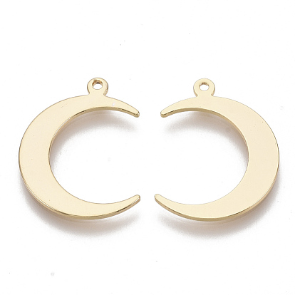 Латунные подвески, без никеля , луна